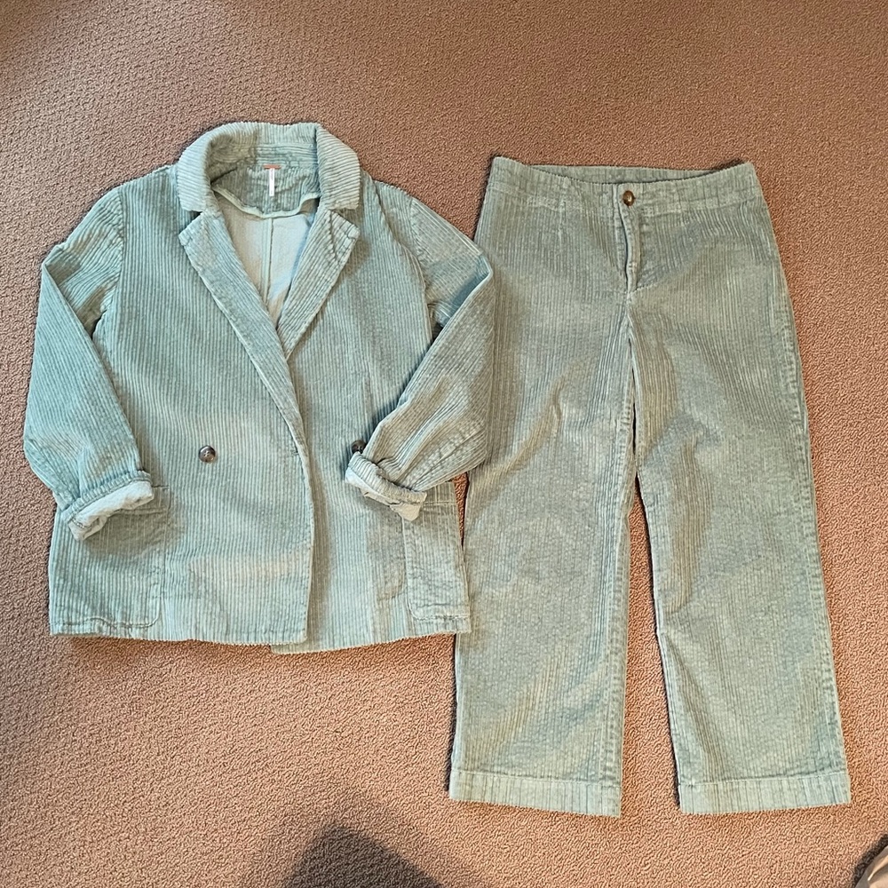 Free People corduroy pantsuit